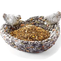 Décorations Jardin Et Extérieur|Tempsl Abreuvoir oiseaux cœur