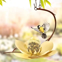 Décorations Jardin Et Extérieur|Accessoires Animaux|Tempsl Agrainoir Lotus