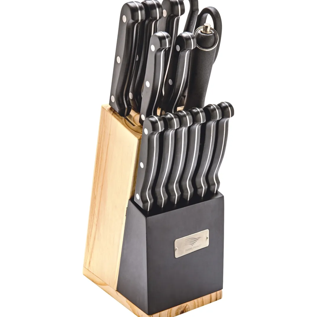 Découpe|Art De La Table|Tempsl Bloc de couteaux 15 pièces Pradel France ®