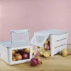 Fraîcheur / Conservation|Tempsl Boîtes conservation pommes de terre/oignons