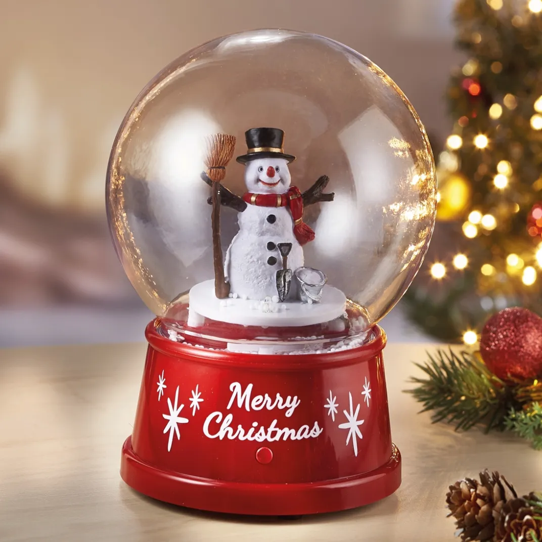 Décorations Intérieures Noël|Décorations|Tempsl Boule à neige animée