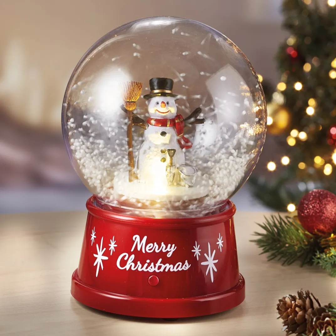 Décorations Intérieures Noël|Décorations|Tempsl Boule à neige animée