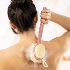 Salle De Bain Et Hygiène|Tempsl Brosse dos 2 en 1