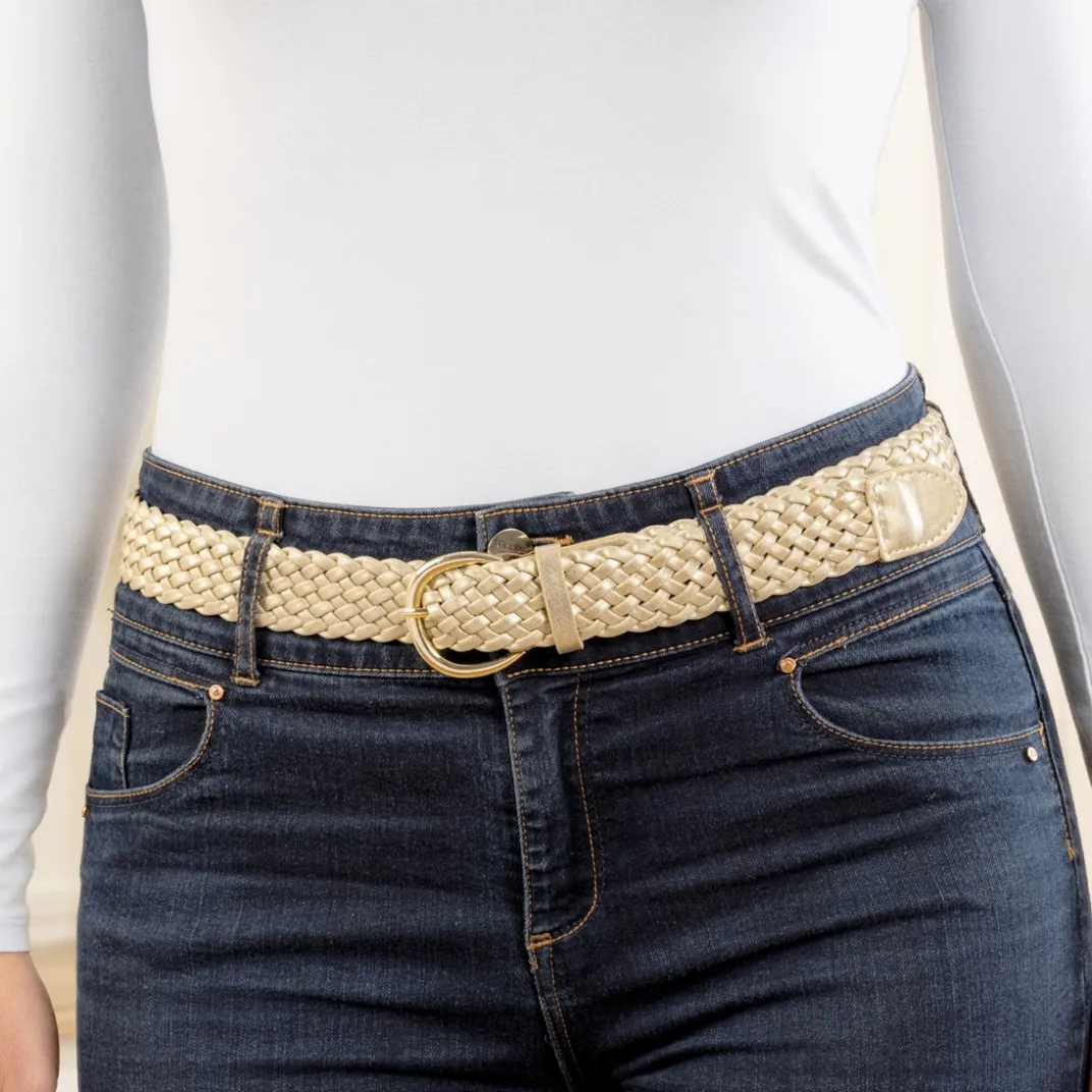 Sacs, Bijoux Et Accessoires|Tempsl Ceinture tressée dorée