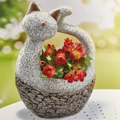 Décorations Jardin Et Extérieur|Tempsl Chat porte plantes