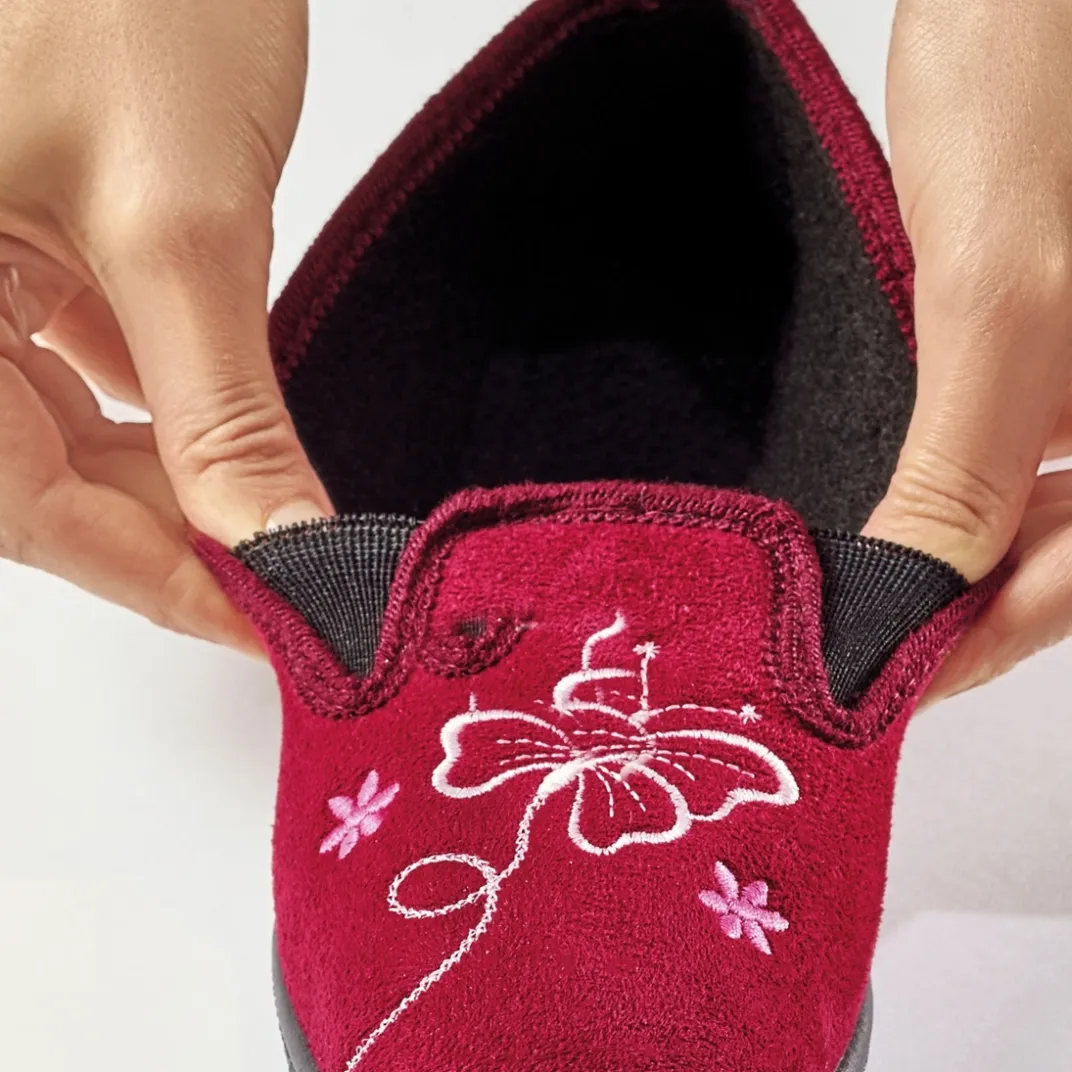Chaussures, Chaussons Et Accessoires|Tempsl Chaussons Butterfly marine ou rouge