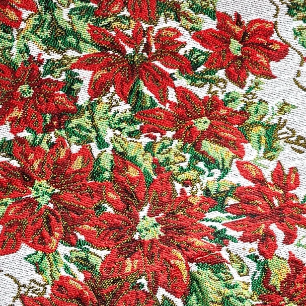 Table De Noël|Art De La Table|Tempsl Chemin de table poinsettia