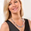 Sacs, Bijoux Et Accessoires|Tempsl Collier de pierres bleues