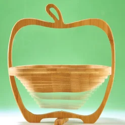 Organisation Et Entretien|Tempsl Corbeille de fruits dessous de plat bambou
