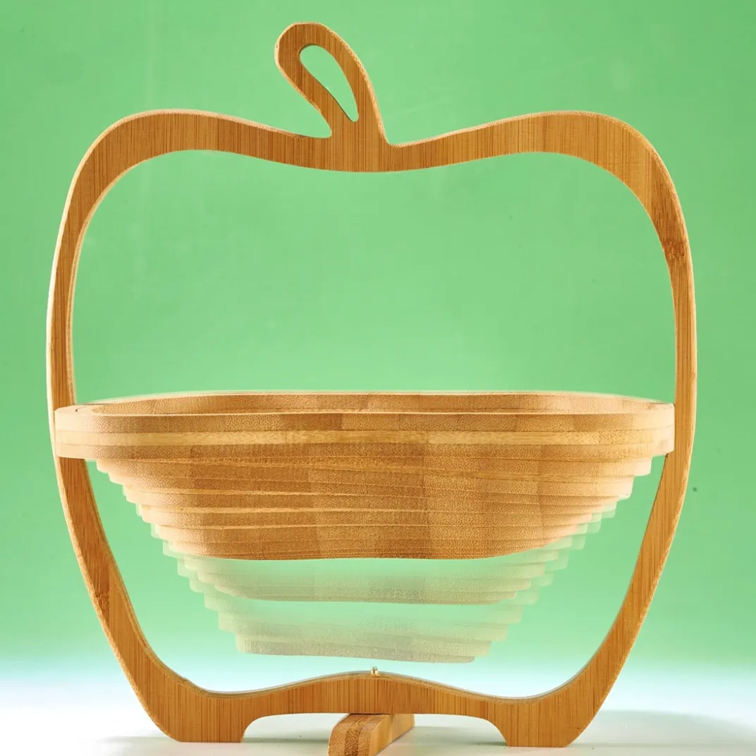 Organisation Et Entretien|Tempsl Corbeille de fruits dessous de plat bambou