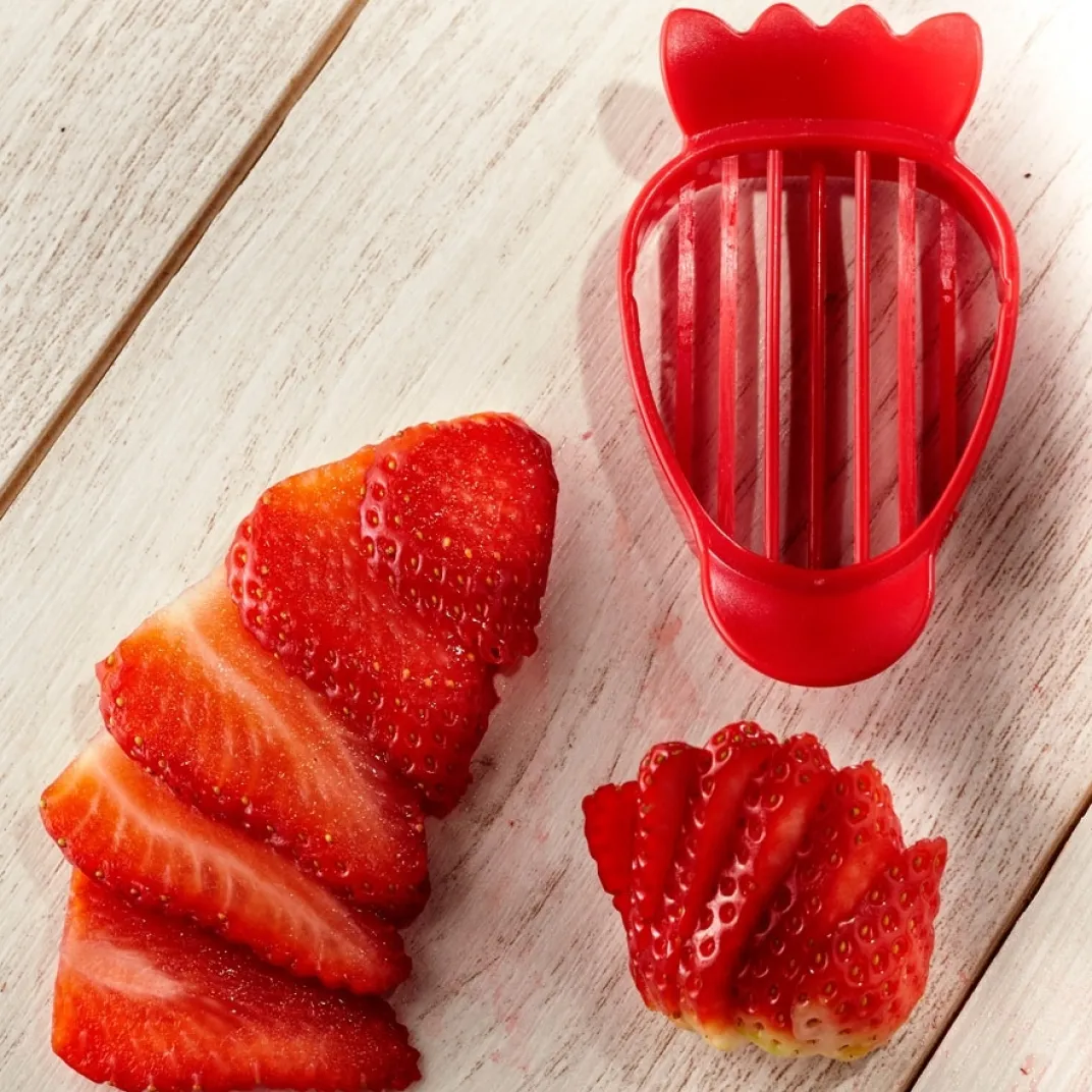 Accessoires Pâtisserie Et Confiture|Ustensiles De Cuisine Malins|Tempsl Coupe-fraises 3 en 1