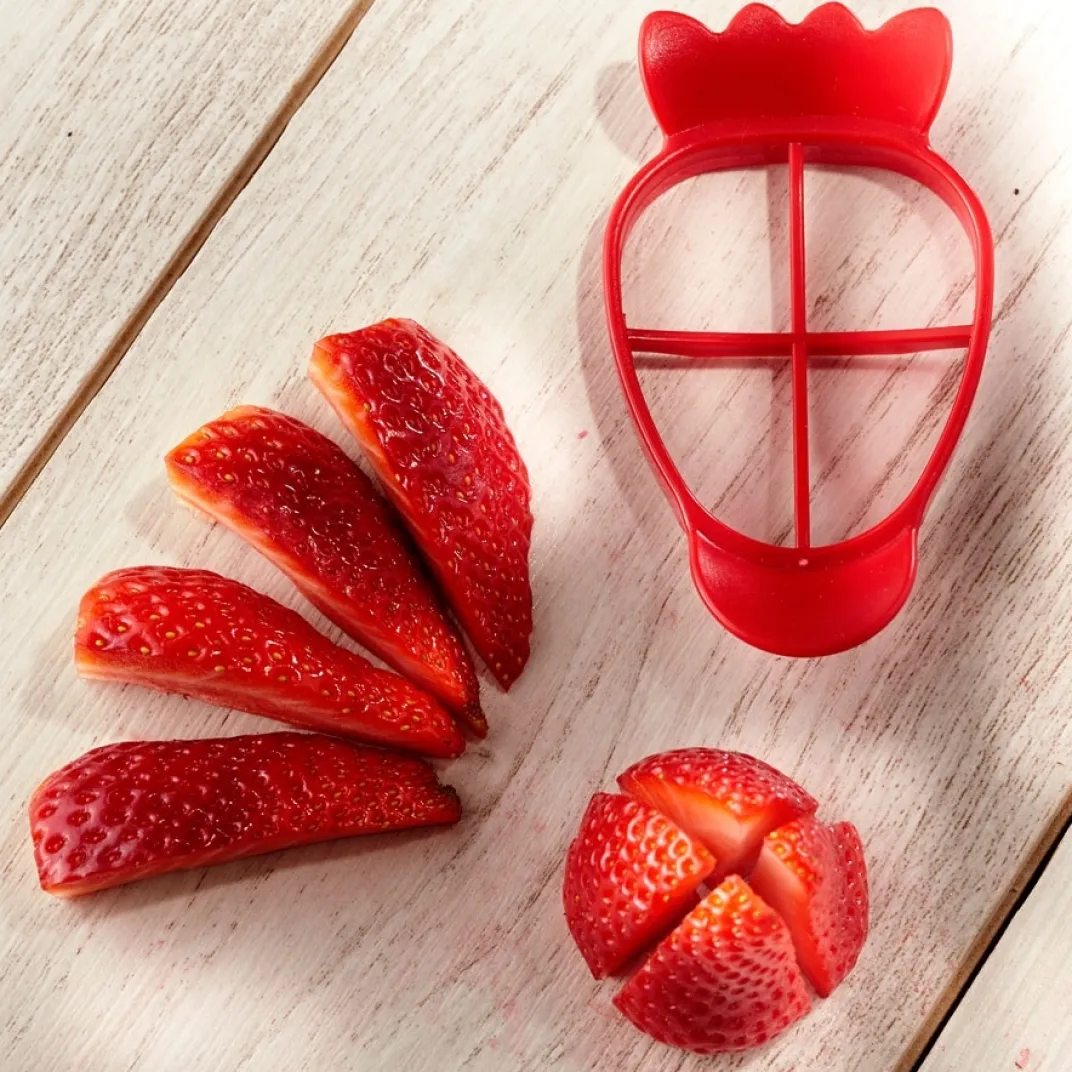 Accessoires Pâtisserie Et Confiture|Ustensiles De Cuisine Malins|Tempsl Coupe-fraises 3 en 1