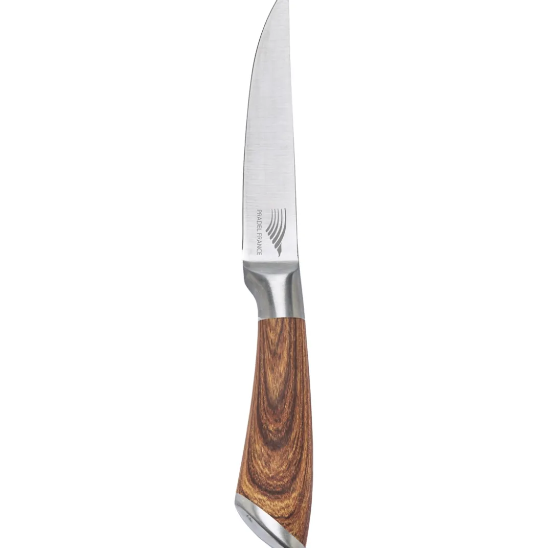Art De La Table|Tempsl 4 couteaux steak inox effet bois pradel