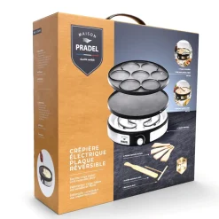 Petit Électroménager|Tempsl Crêpière électrique réversible Pradel France ®