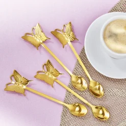 Art De La Table|Tempsl 4 cuillères papillons