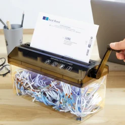 Accessoires Bureau|Tempsl Déchiqueteuse de papier manuelle