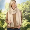 Sacs, Bijoux Et Accessoires|Tempsl Echarpe cocoon beige