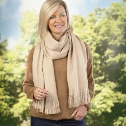 Sacs, Bijoux Et Accessoires|Tempsl Echarpe cocoon beige