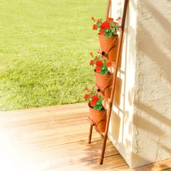Décorations|Décorations Jardin Et Extérieur|Tempsl Echelle à plantes cuivrée