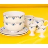 Idées Cadeaux Noël|Accessoires Petit-Déjeuner|Tempsl Ensemble petit déjeuner bleu