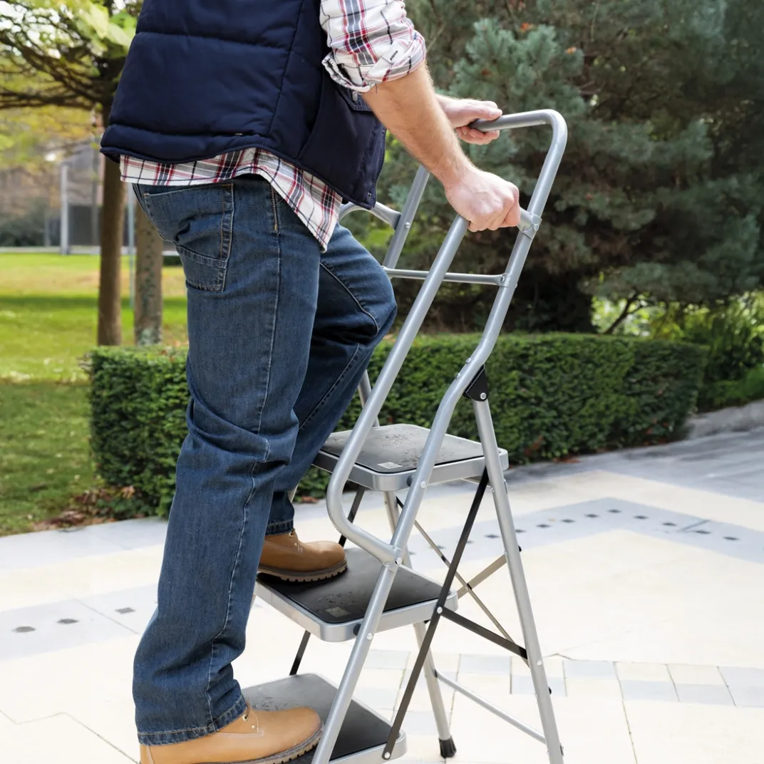 Accessoires Bricolage Et Astuces|Tempsl Escabeau 3 marches