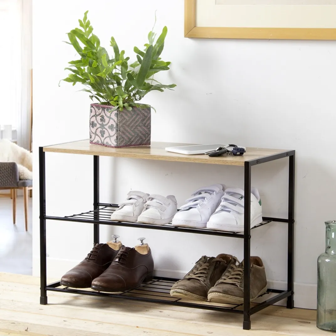 Housses Et Accessoires De Rangement|Décorations|Tempsl Etagère à chaussures 3 niveaux