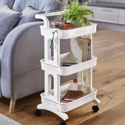 Housses Et Accessoires De Rangement|Tempsl Etagère roulette