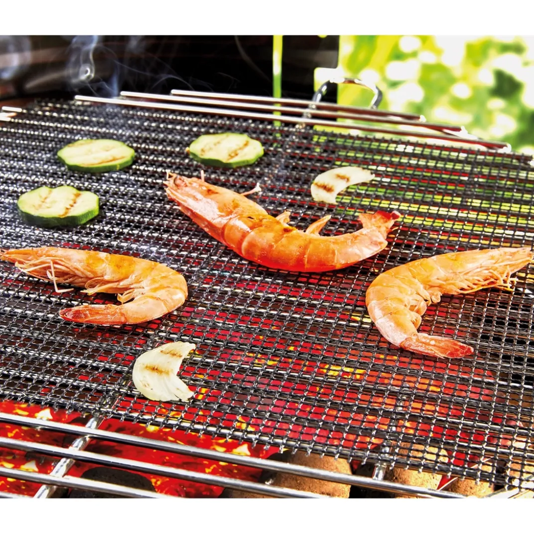 Cuisson Et Accessoires|Tempsl 3 filets barbecue anti-adhérents