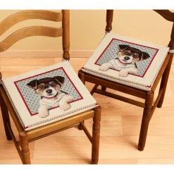 Décorations|Tempsl Galettes de chaises gobelin : Lot de 2 ou 4