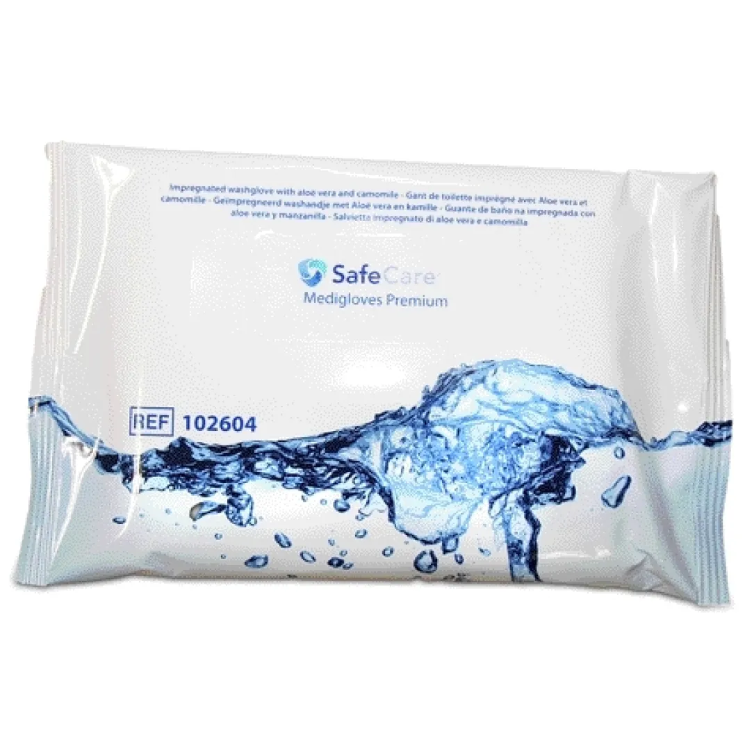 Salle De Bain Et Hygiène|Tempsl 8 gants de toilette Aloe Vera ou Les 4 pochettes de 8 gants