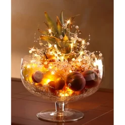 Décorations Intérieures Noël|Table De Noël|Tempsl Guirlande de perles LED