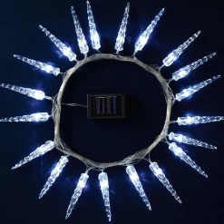 Décorations Extérieures Noël|Décorations Lumineuses|Tempsl Guirlande stalactites solaires