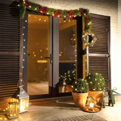 Décorations Intérieures Noël|Décorations Extérieures Noël|Tempsl Guirlande étoiles solaire