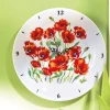 Décorations|Tempsl Horloge coquelicots