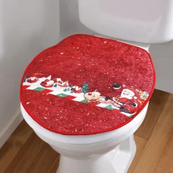 Salle De Bain Et Hygiène|Tempsl Housse Noël abattant WC