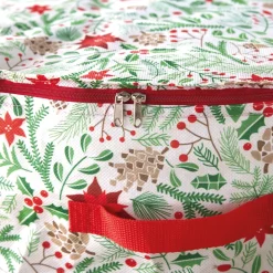 Décorations Intérieures Noël|Emballages Cadeaux|Tempsl Housse rangement couronne de Noël