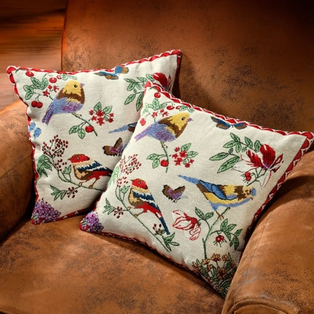 Décorations|Tempsl Housses coussins oiseaux