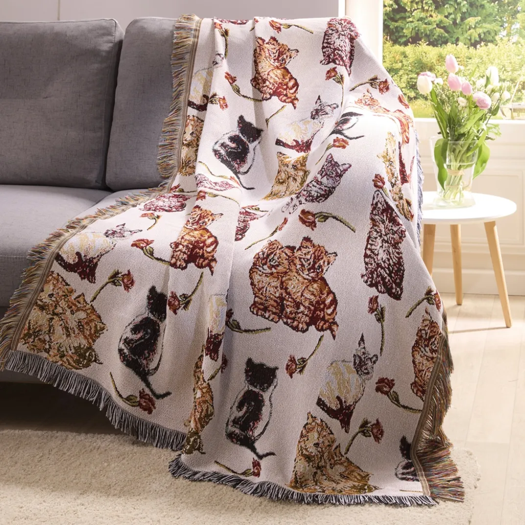 Décorations|Tempsl Jeté de fauteuil chats
