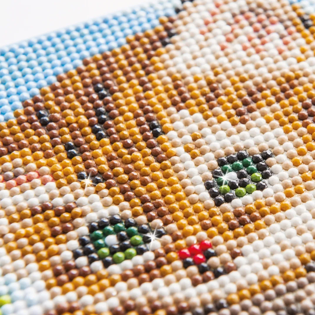 Idées Cadeaux Noël|Loisirs Créatifs|Tempsl Kit broderie diamant pré-encadré "Chaton dans l'arbre"