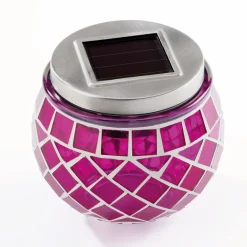 Décorations Jardin Et Extérieur|Tempsl Lanterne mosaïque rose ou jaune