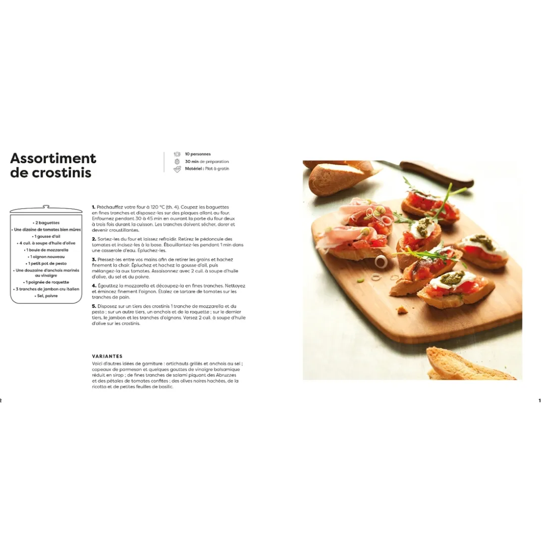 Livres De Cuisine|Tempsl Livre 100 recettes apéritives créatives