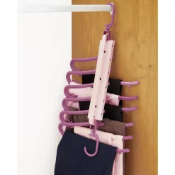 Housses Et Accessoires De Rangement|Tempsl Lot de 2 cintres pantalons pliables