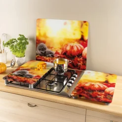 Organisation Et Entretien|Tempsl Lot de 2 couvre-plaques hérisson d'automne