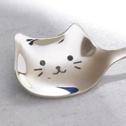 Art De La Table|Tempsl Lot de 4 cuillères chat inox
