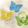 Art De La Table|Tempsl Lot de 4 dessous de verre papillons