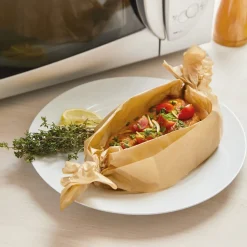 Cuisson Et Accessoires|Tempsl Lot de 6 feuilles de cuisson micro-ondes
