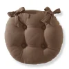 Décorations|Tempsl Lot de 2 galettes chaise rondes Marron