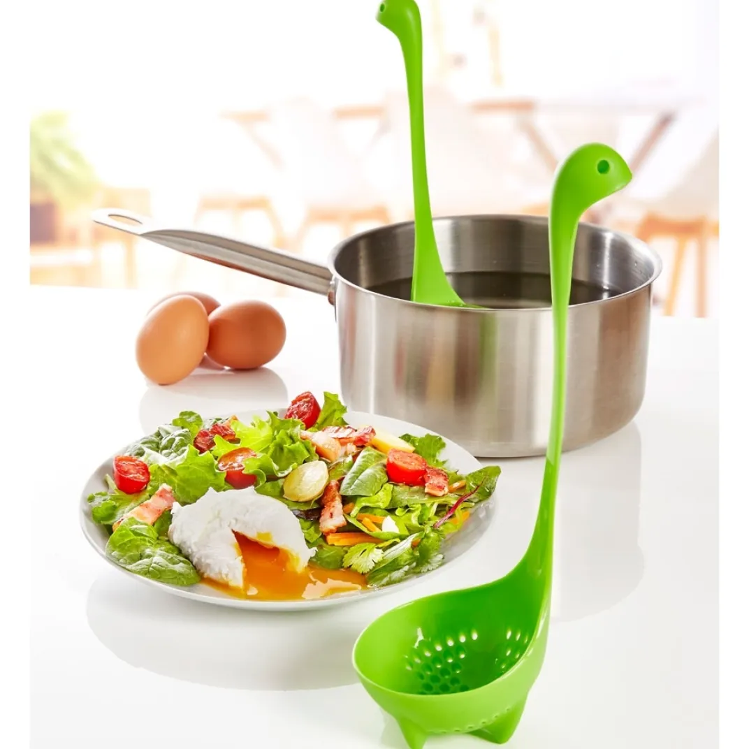 Cuisson Et Accessoires|Tempsl Lot de 2 louches oeufs pochés vertes