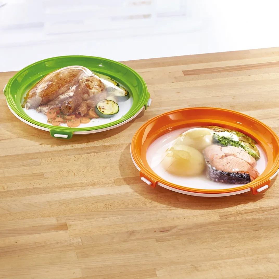 Fraîcheur / Conservation|Tempsl Lot de 2 ou 4 plats de conservation ronds