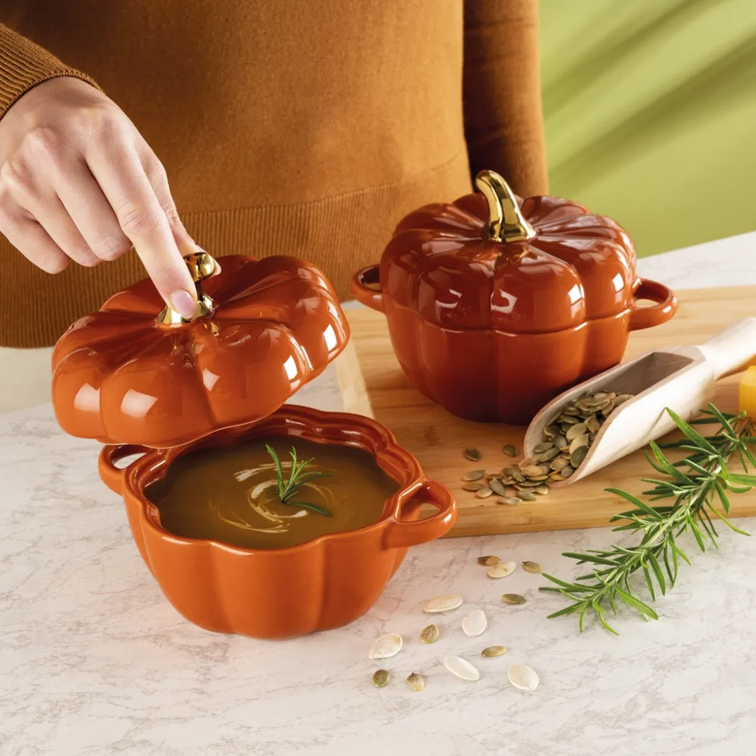Cuisson Et Accessoires|Tempsl Lot de 2 plats citrouille